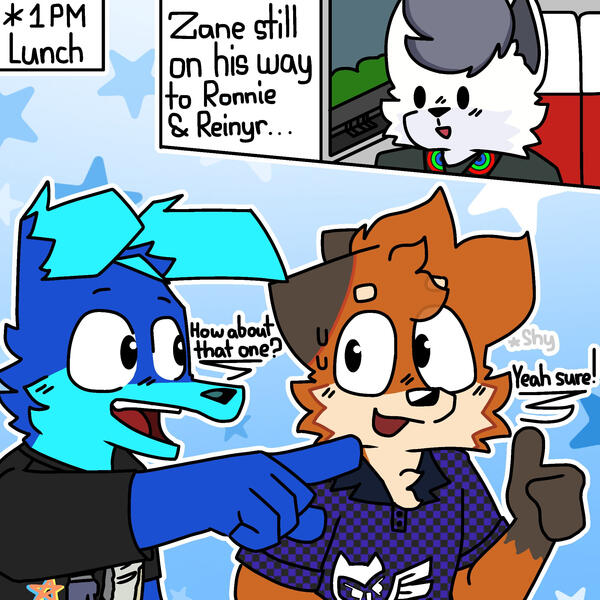 ThatOneLazyFoxe "Being an introvert is a pain" Comic Page ⟋ 10-30-2025 GIFT SOURCE 