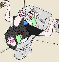 Applsoda "Demon Toilet" Draw-over ⟋ 3-28-2022 GIFT PARODY REFERENCE 
