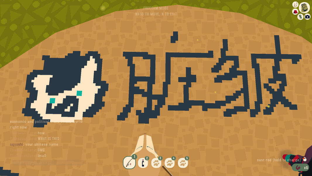Sqyoshi Webfishing Chalk Art ⟋ 11-16-2024 DOODLE 1/2