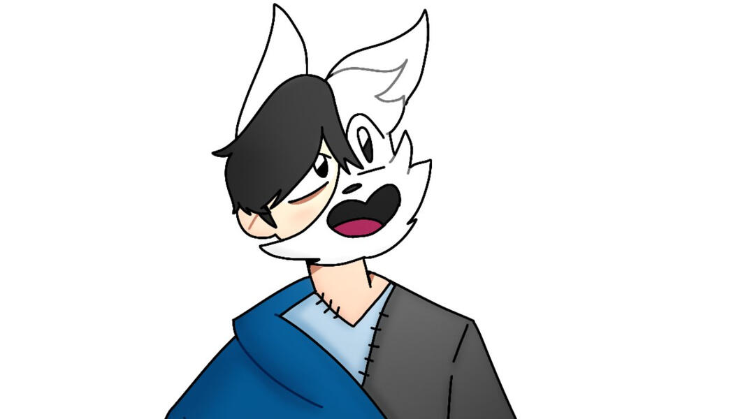 Bludoze "Some Art of Mixtures of Art Kingdom!" (2/4) Human-Furry Hybrid, Bust ⟋ 6-15-2020 GIFT SOURCE 