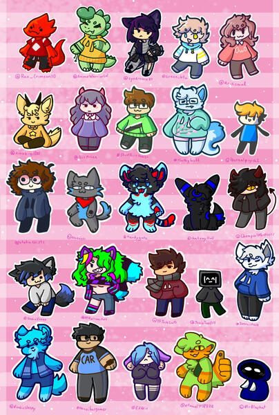 LoafeeBuns "PLUSH NATION" (4/4) Group of Plushies ⟋ 4-14-2020 GIFT EVENT SOURCE 2/2
