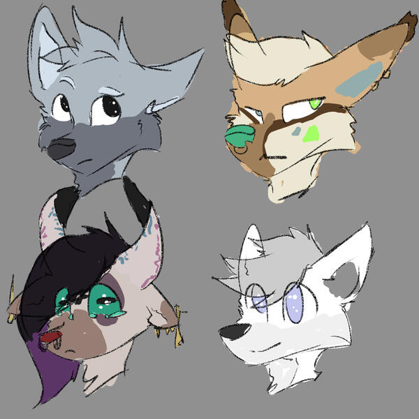 Unknown Colored Headshot Sketches ⟋ 7-26-2020 GIFT EVENT 