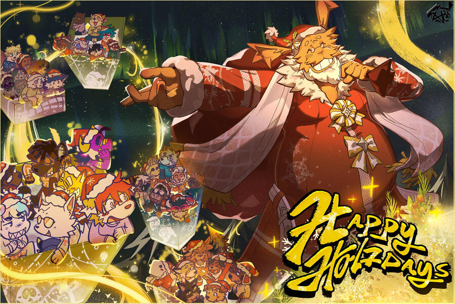 TonyGamerPro197 "🎄HAPPY HOLIDAYS🎄" Illustration ⟋ 12-24-2023 GIFT SOURCE 2/2