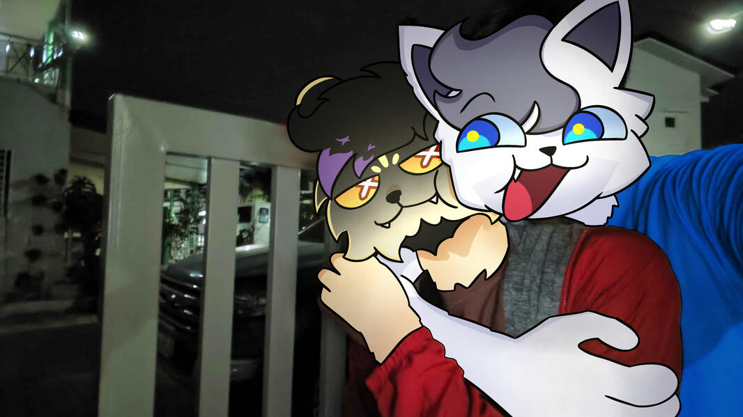 Sqyoshi Zane and Paige's 1st Time Meeting IRL Draw-over ⟋ 4-28-2026 COMMISSION RELATED TWEET 